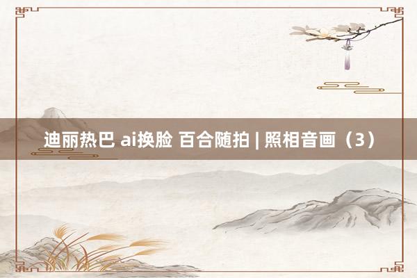 迪丽热巴 ai换脸 百合随拍 | 照相音画（3）